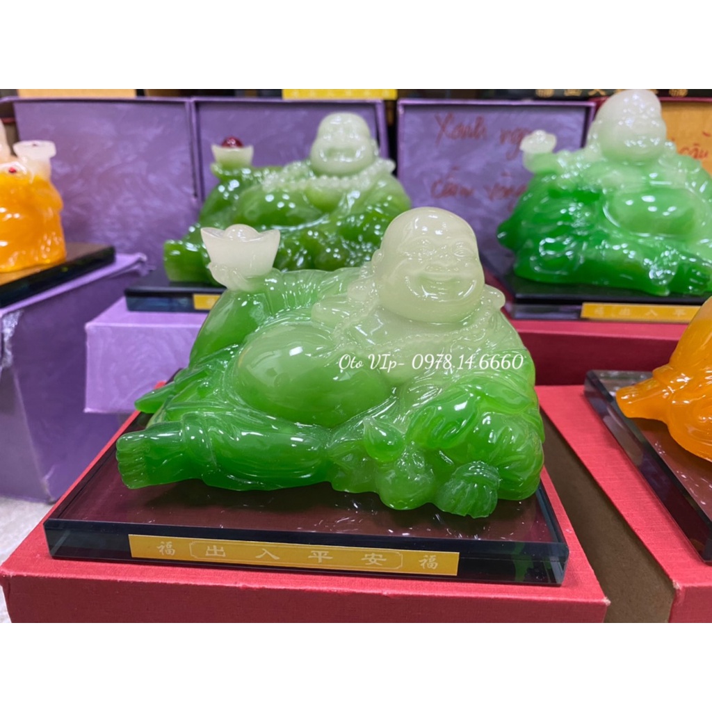 Tượng di lặc ngồi size lớn trang trí taplo xe hơi ✨ Bàn Làm Việc, Mang Lại Bình An May Mắn