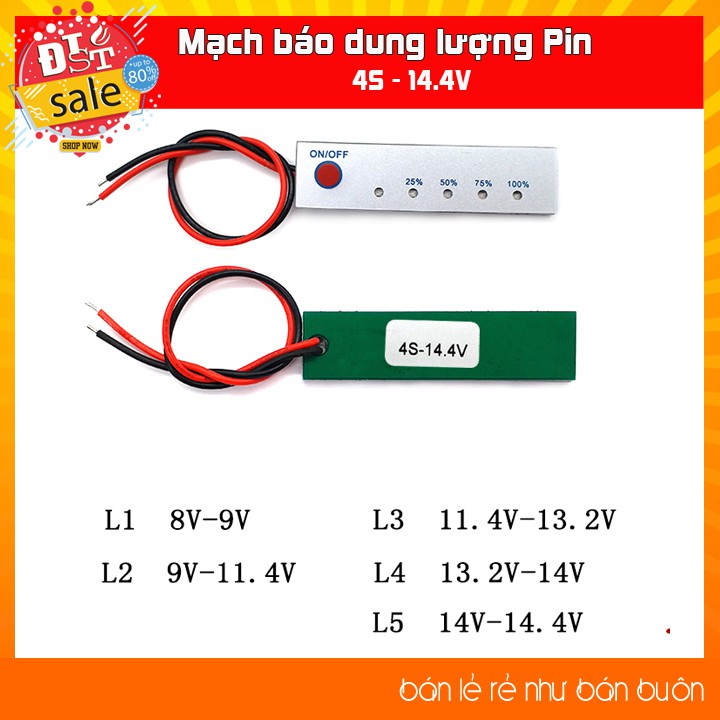 Mạch Báo Pin 1S 2S 3S 4S 5S 6S 7S 8S ✅ [RẺ NHẤT VIỆT NAM ] ⚡