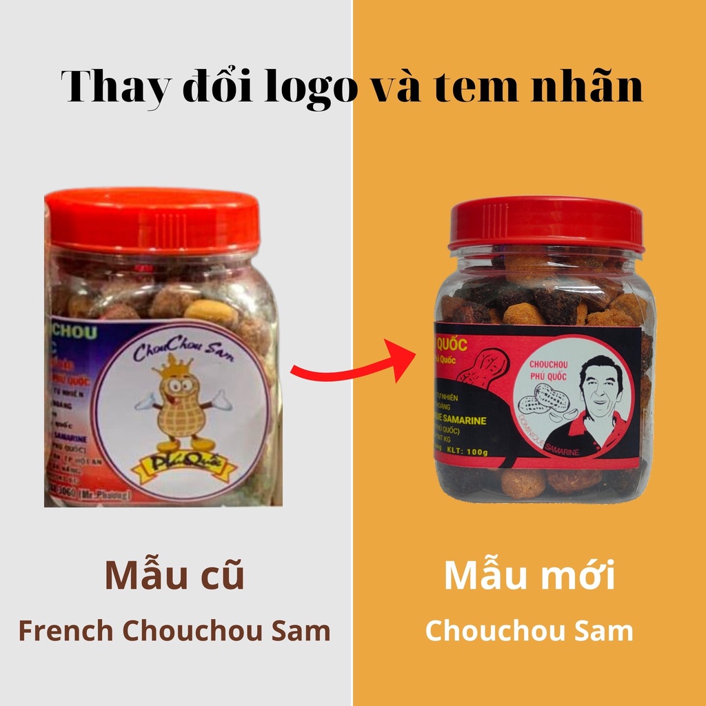 Đậu phộng Phú Quốc thập cẩm 5 vị - CHOUCHOU SAM [HŨ 100g]