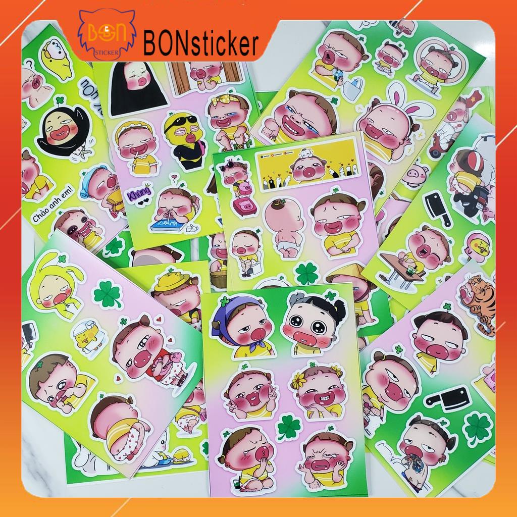 Sticker Meme Quỳnh Aka, Sticker Dán Trang Trí Nón Bảo Hiểm , Dán Điện Thoại,.. Sticher Chống Nước, Bền Màu