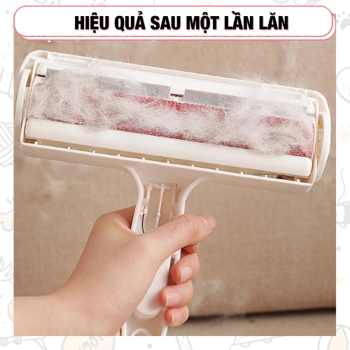 Cây lăn lông tĩnh điện chó mèo - Cây lăn bụi quần áo/lông chó mèo