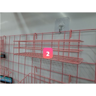 RỔ TREO KHUNG LƯỚI (6 mẫu màu hồng)