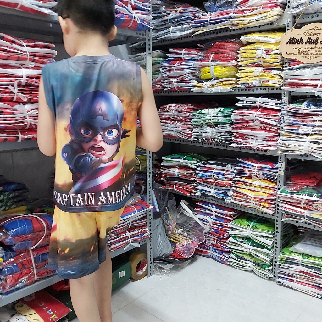 Bộ quần áo đội trưởng Mỹ sát nách