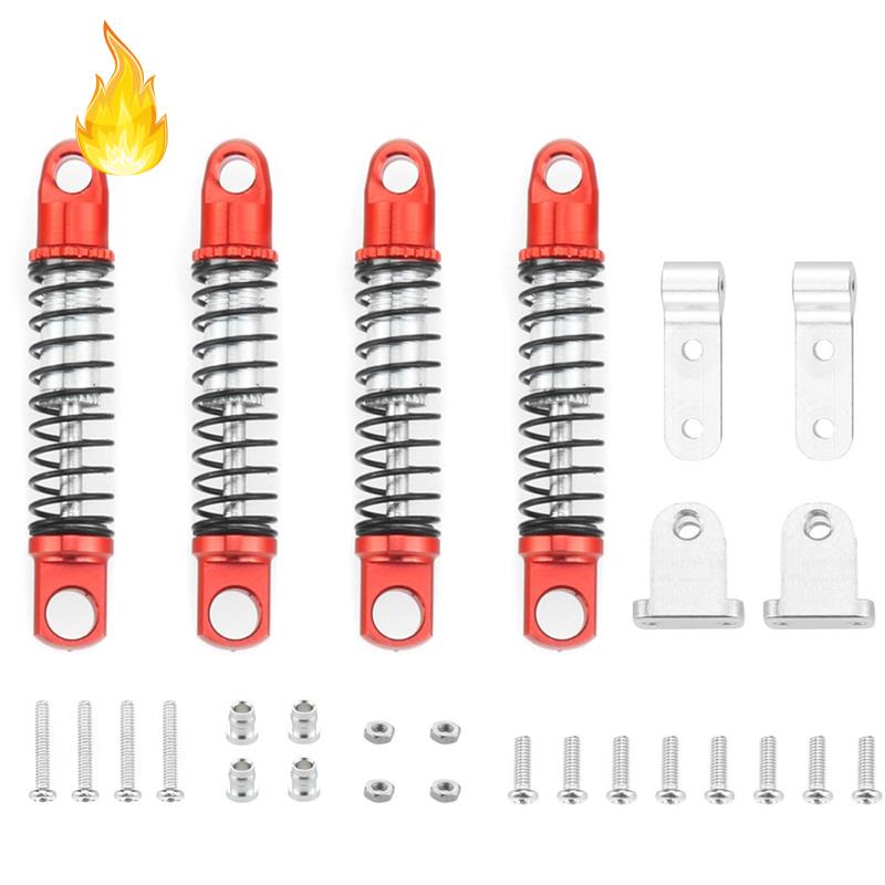 Phụ kiện giảm xóc trước và sau bằng kim loại kèm giá đỡ cho xe hơi điều khiển từ xa WPL D12 1/10 1