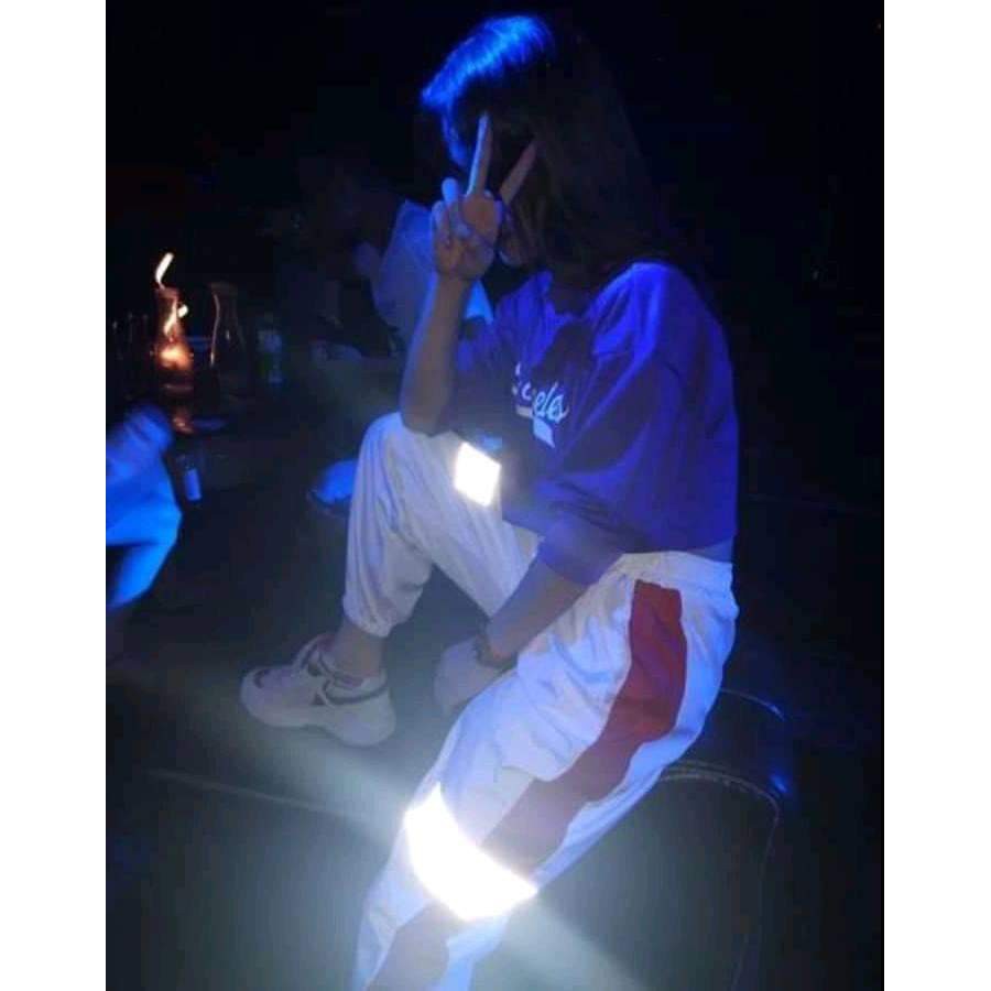 [FREESHIP_99K] Quần jogger dù nam nữ phản quang phát sáng thể thao - TH165 | BigBuy360 - bigbuy360.vn