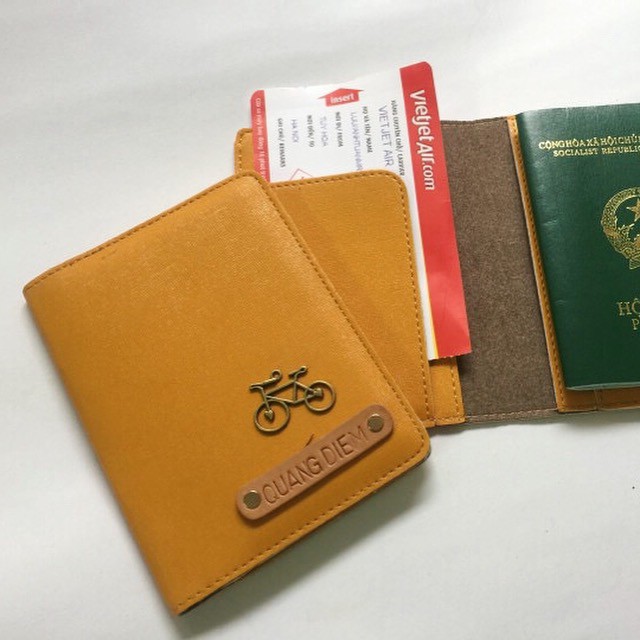 Passport cover - Bao da hộ chiếu da cao cấp (Miễn phí khắc tên, gắn hình)