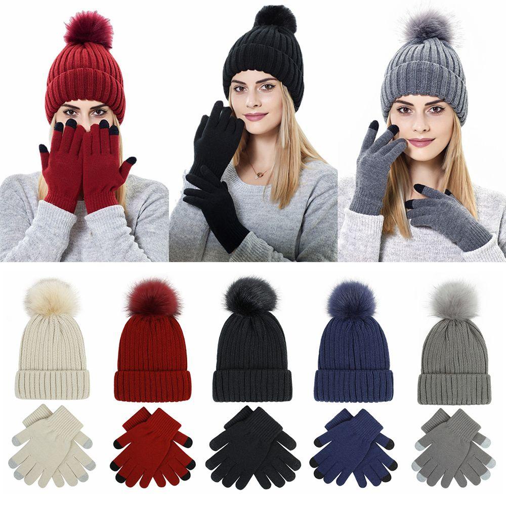 Mũ Beanie Dệt Kim Giữ Ấm Cho Nam Và Nữ