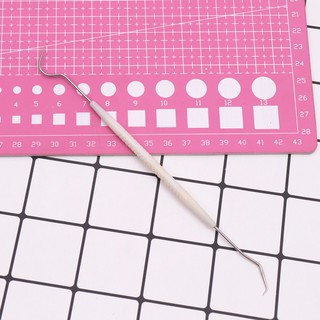 Double-ended crochet hook for ultra-light clay, curved needle crochet, resin clay succulents connecting needle