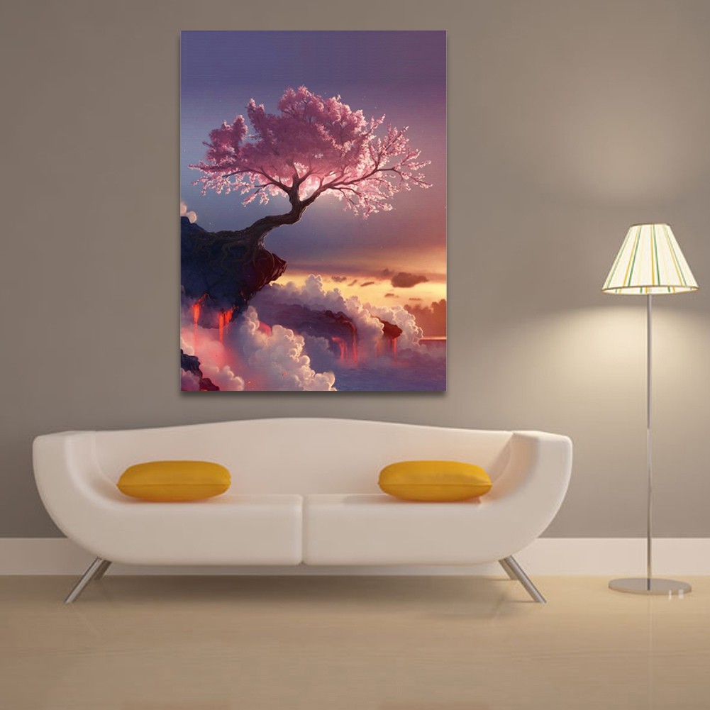 Bức tranh đính đá 5D tự làm họa tiết hình cây thần tiên tuyệt đẹp kèm phụ kiện | BigBuy360 - bigbuy360.vn