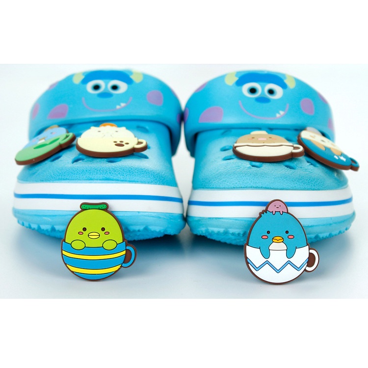 Phim hoạt hình gurashi bear crocs phụ kiện penguin anime jibitz charm sumikko animal croc jibbits for kids shoe charms pins trang trí