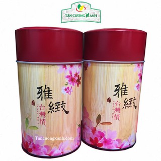 Hộp Trà Ô Long Cao Cấp Hoa Đào 100gr / 200gr TÂN CƯƠNG XANH