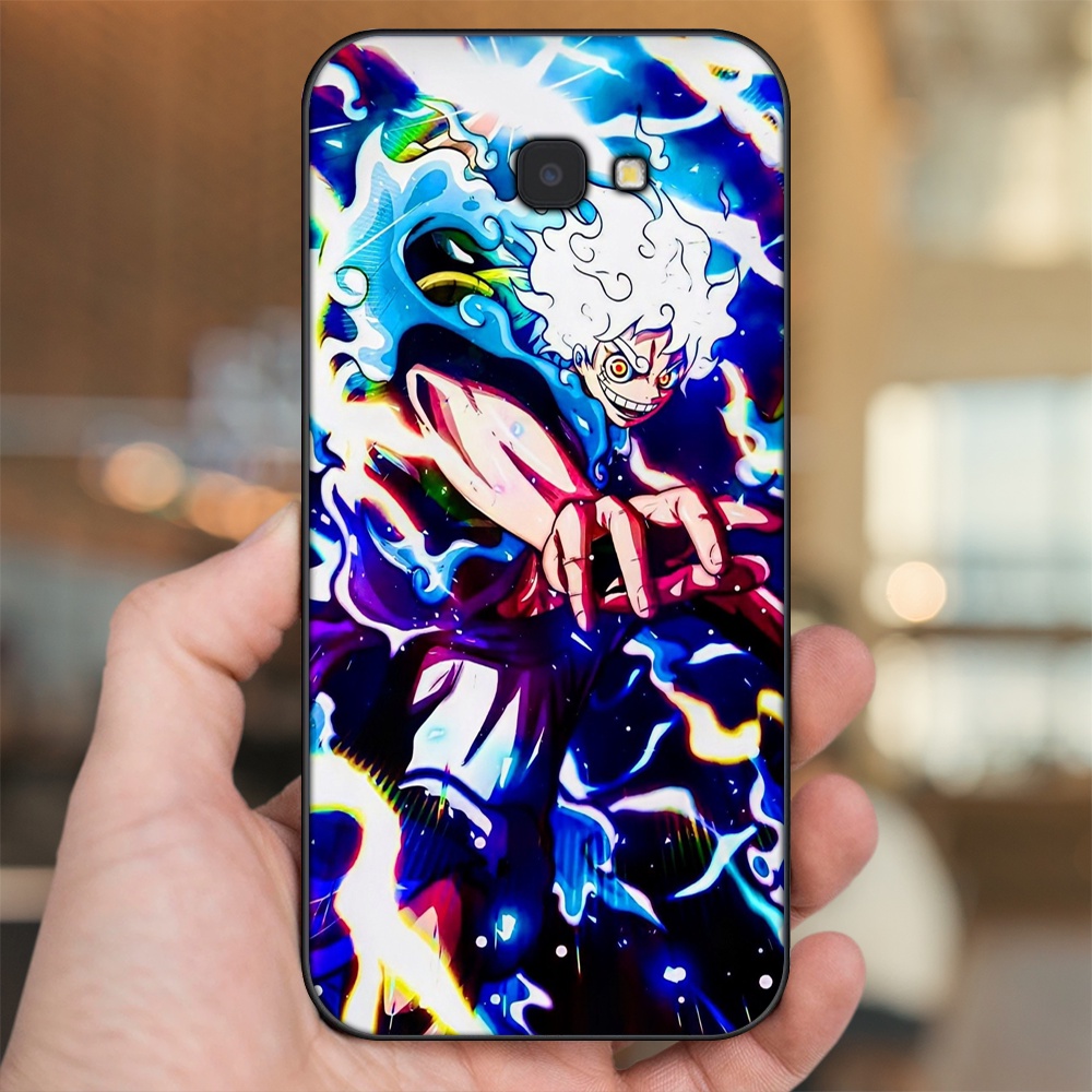 Ốp lưng Samsung J4 Plus viền đen in hình Luffy One Piece
