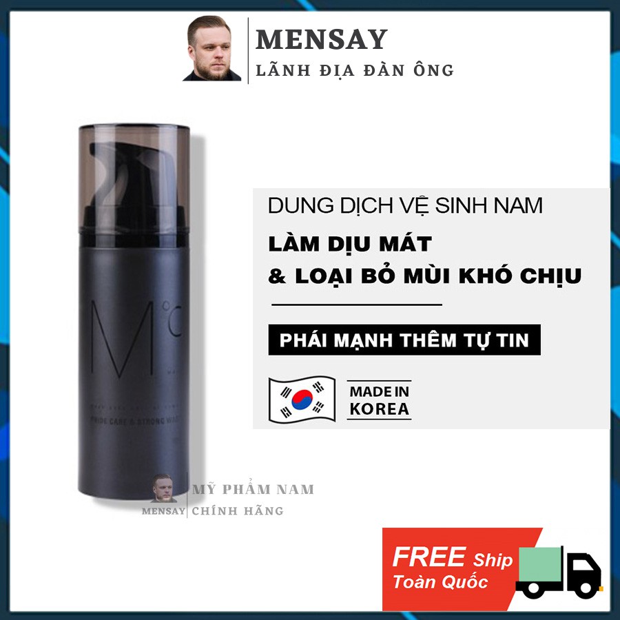 Dung dịch vệ sinh nam MdoC Pride Care &amp; Strong Wash 100ml Hàn Quốc