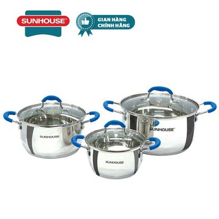 BỘ NỒI INOX 5 ĐÁY SUNHOUSE SHG2503MBD