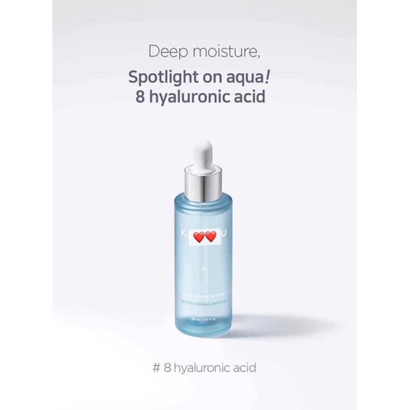 Tinh chất Cấp Nước KLAVUU Blue Pearlsation 8 Hyrda Marine Ampoule 50ml là