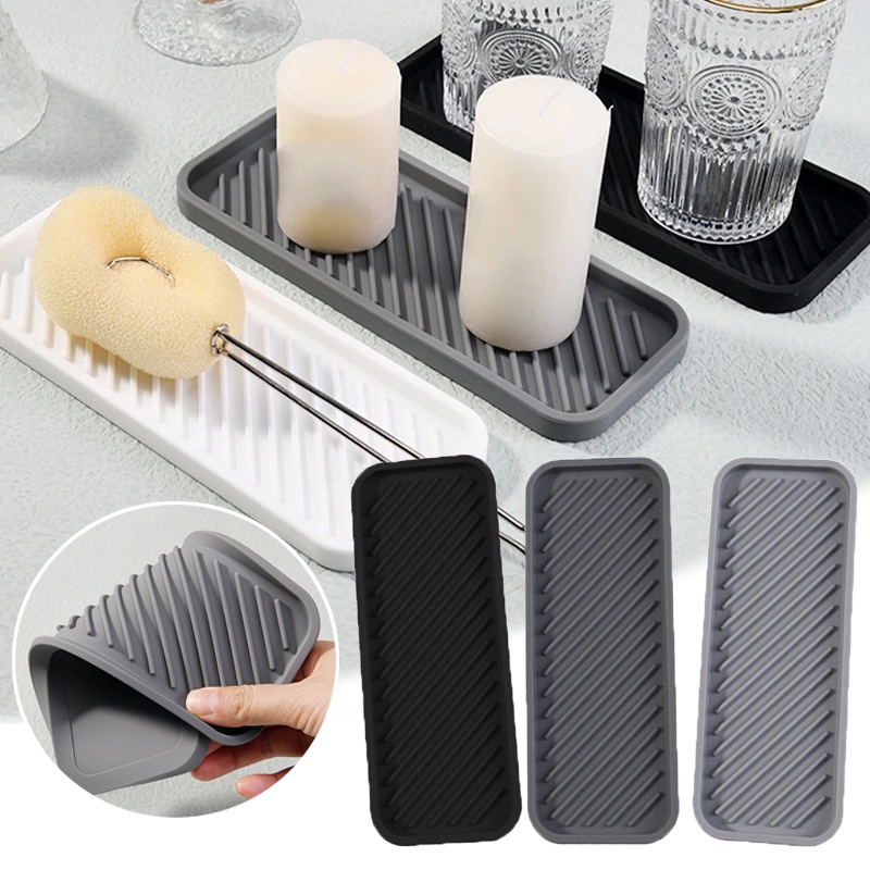 Khay Silicone Đựng Xà Phòng Chống Trượt Tiện Dụng Cho Nhà Bếp