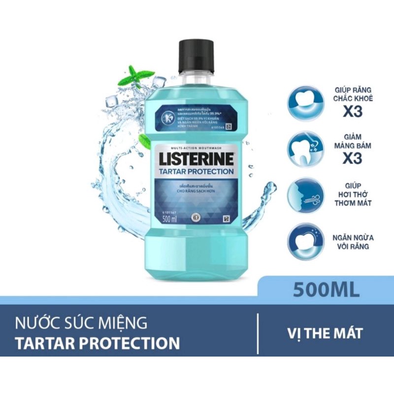 Nước súc miệng Listerine Tartar Protection 750ml