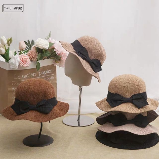 Nón Bucket Quảng Châu Nơ Đen