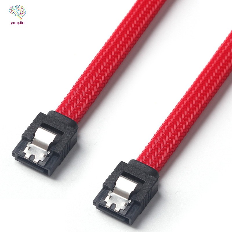 50CM SATA 3.0 III SATA3 7pin Cable 6Gb/s SSD Cables HDD Hard Disk Data Cord with Nylon Sleeved Premium