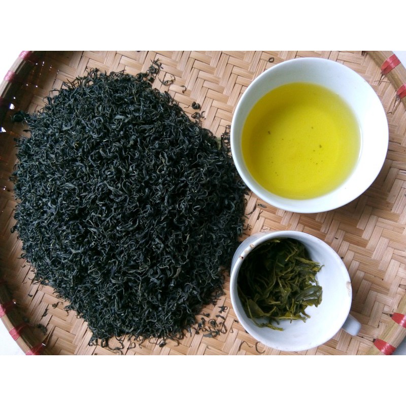 trà bắc Thái Nguyên Tân Cương 1Kg - chè búp vị đậm xanh sạch thơm ngon - xưởng chè mạn Minh An greentea