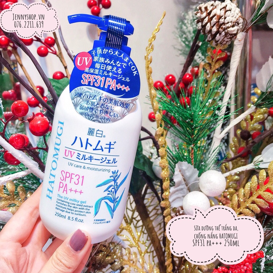 Dưỡng Thể Chống Nắng Hatomugi Uv Milky Gel SPF31 PA+++