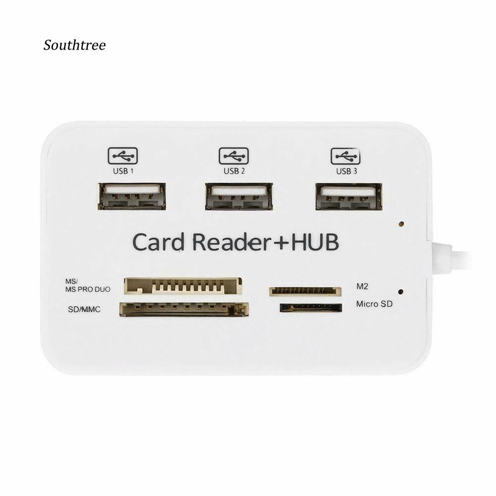 Bộ chia tách đầu USB Type C thành 3 cổng USB 2.0 có khe đọc thẻ nhớ SD/TF | BigBuy360 - bigbuy360.vn