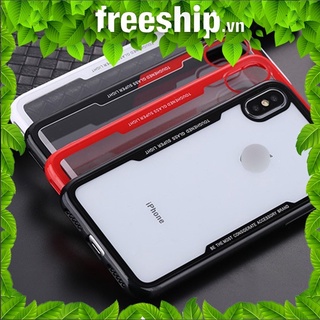Ốp iPhone TPU dẻo trong suốt viền màu sang trọng bảo vệ thân máy n03