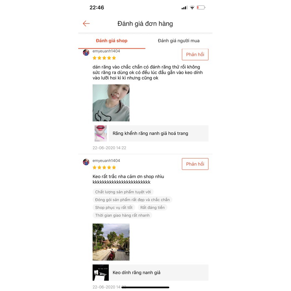 Răng khểnh răng nanh kém chất lượng giả trang