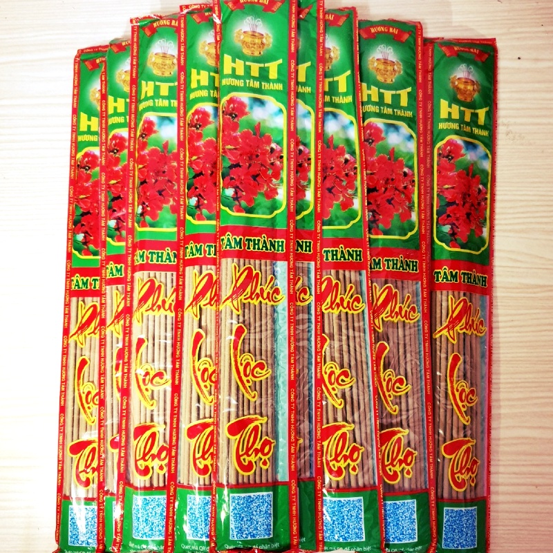 Hương Bài Đậu Tàn Trắng - Hương Nhang Cao Cấp Thơm Ngát Tự Nhiên - Nhang Sạch Chính Hãng An Toàn 33 Nén
