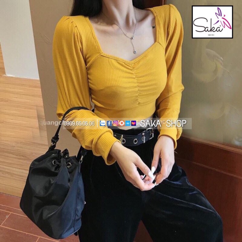 Áo CropTop Tay Dài