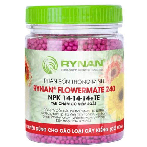 Gói 50G / 150G Phân bón Tan chậm Thông Minh RYNAN FLOWERMATE 240