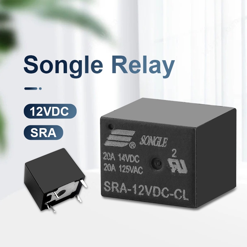 [Chính hãng] Songle Relay,  Relay Rơ le,Rờ le, 5 chân Songle,công suất  SRA-12VDC-CL,Relay (role) 12V
