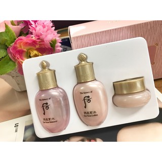 Bộ mini Whoo hồng dưỡng ẩm & trắng da (Whoo Soo Yeon gift set) 3 sp_Kem dưỡng