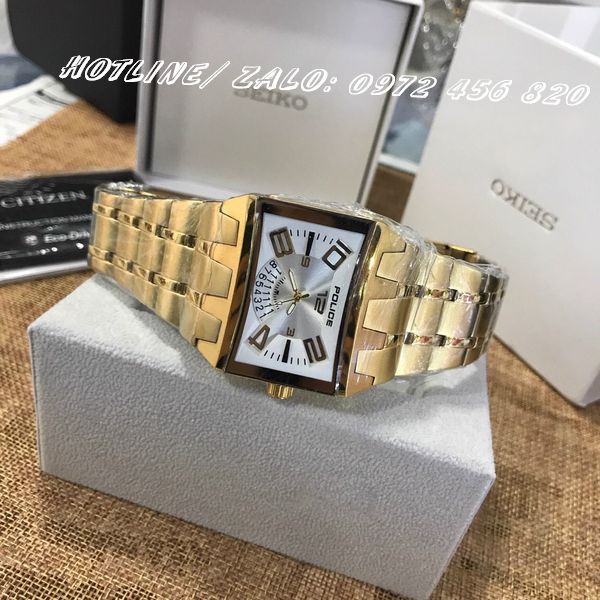 Đồng Hồ Nam POLICE Mặt Vuông 40mm Cá Tính