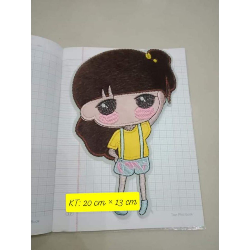 Mẫu bé gái trang trí quần áo, đồ handmade