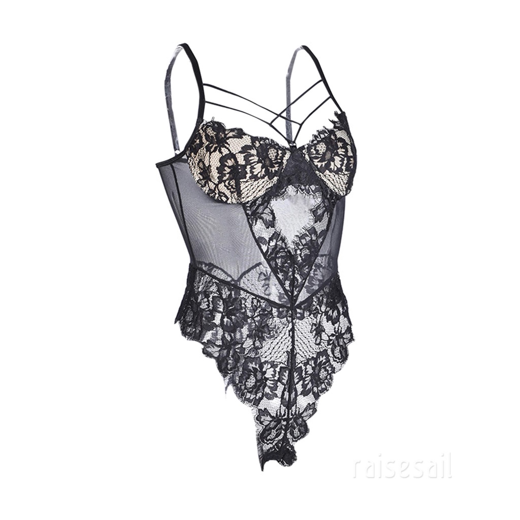 Rs Bộ Áo Liền Quần Phối Ren Lưới Xuyên Thấu Gợi Cảm Cho Nữ | BigBuy360 - bigbuy360.vn