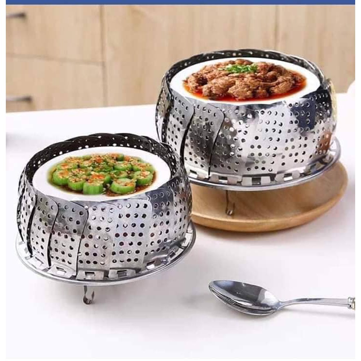 Vỉ Hấp Inox Có Chân