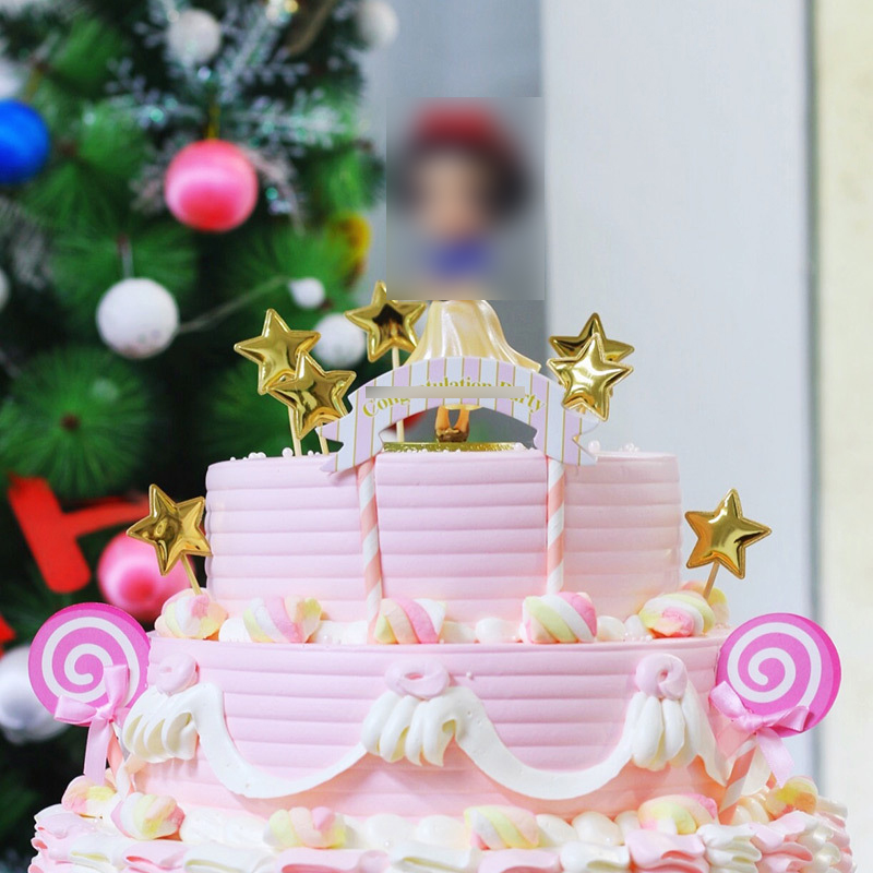 Set 6 Que Cắm Trang Trí Bánh Kẹo Nhiều Màu