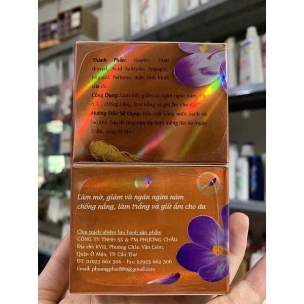 combo kem 5GF ngày và đêm giúp giảm nám-trắng da -chống nắng-giữ ẩm cho da ,1 hủ 20g