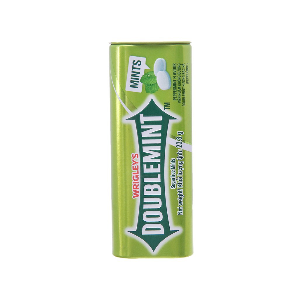 Kẹo Ngậm Không Đường Doublemint Hương Bạc Hà (1 tuýp)