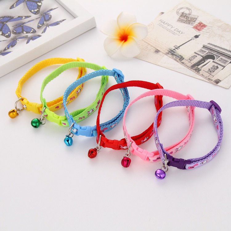 Set 6 Vòng Cổ Thú Cưng Hoạ Tiết Hoạt Hình Dễ Thương