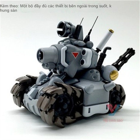 ❇✒♚Yihui 1/35 Metal Slug Xe tăng nhỏ Máy bay chiến đấu hai chân Đi bộ Cỗ xe tăng Đồ chơi mô hình quân sự lắp ráp