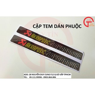 CẶP TEM DÁN PHUỘC CHỮ AKRPOVIC