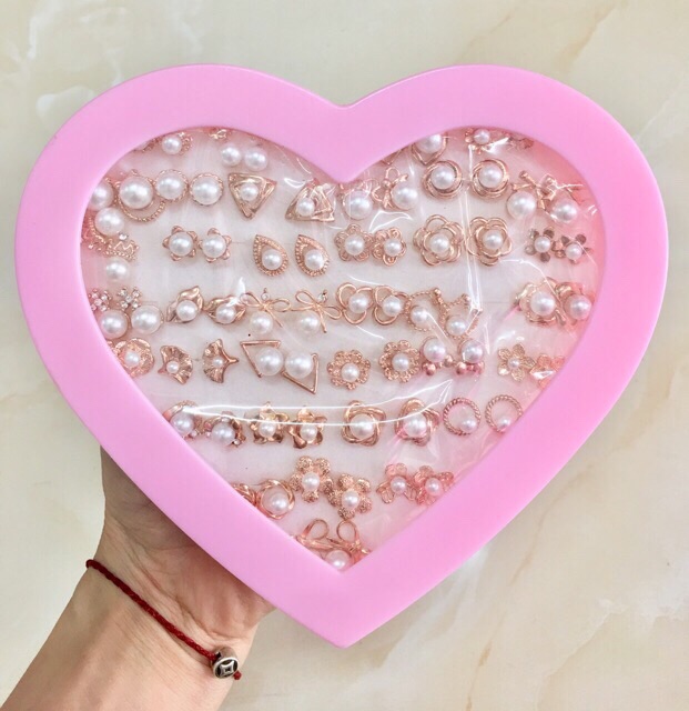 Set 36 đôi bông phối hạt chuẩn style Hàn Quốc