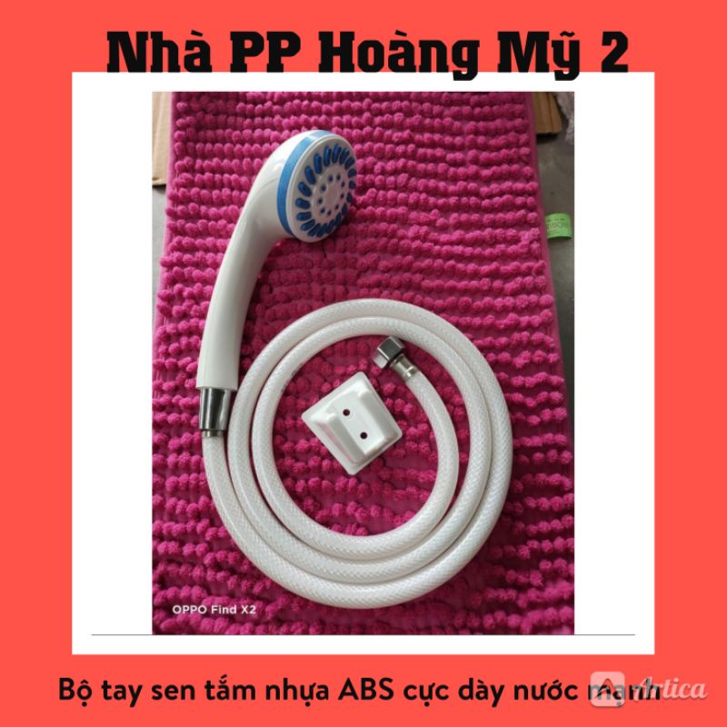 Bộ tay sen tắm nhựa ABS rẻ bền đẹp Tay+Dây+Gác nhựa