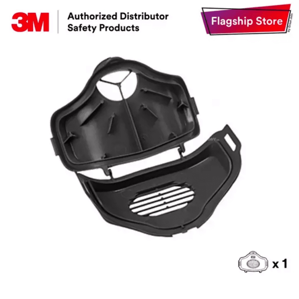 Nắp nhựa 3M 3700 dùng giữ tấm lọc 3744, kết hợp mặt nạ chống bụi 3M 3200 - Thinksafe