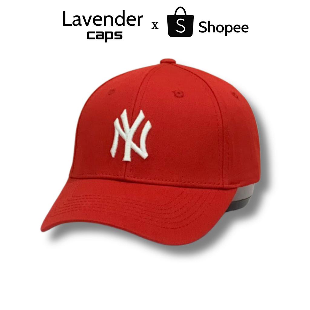 Nón kết mũ lưỡi NY Đỏ Logo Trắng dành cho mọi lứa tuổi Free size