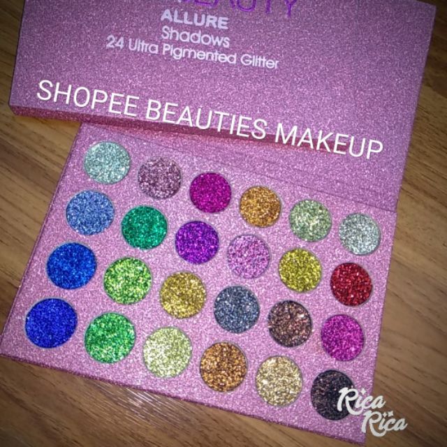 ( SIÊU RẺ )BẢNG KIM TUYẾN NHŨ GEL ALLURE SHADOW 24 COLOR GLITTER