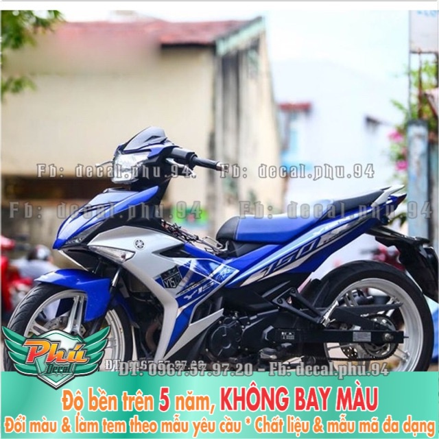 Tem rời Exciter 150 Y15ZR Xanh Bạc Gp -1