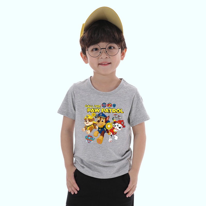 Áo Thun Họa Tiết Paw Patrol Thời Trang Mùa Hè Cho Bé 8 Màu Lựa Chọn